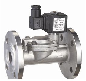Combustibile gassoso acqua aria NESSUN acciaio inossidabile azionato pilota di modo dell'elettrovalvola a solenoide 2