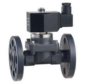 2 anti Dn15-40mm flangia di plastica corrosiva dell'elettrovalvola a solenoide di modo e montaggio rapido